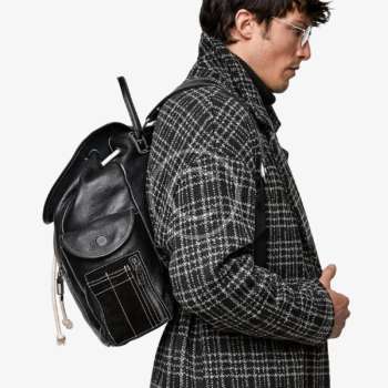 Stylish black backpack