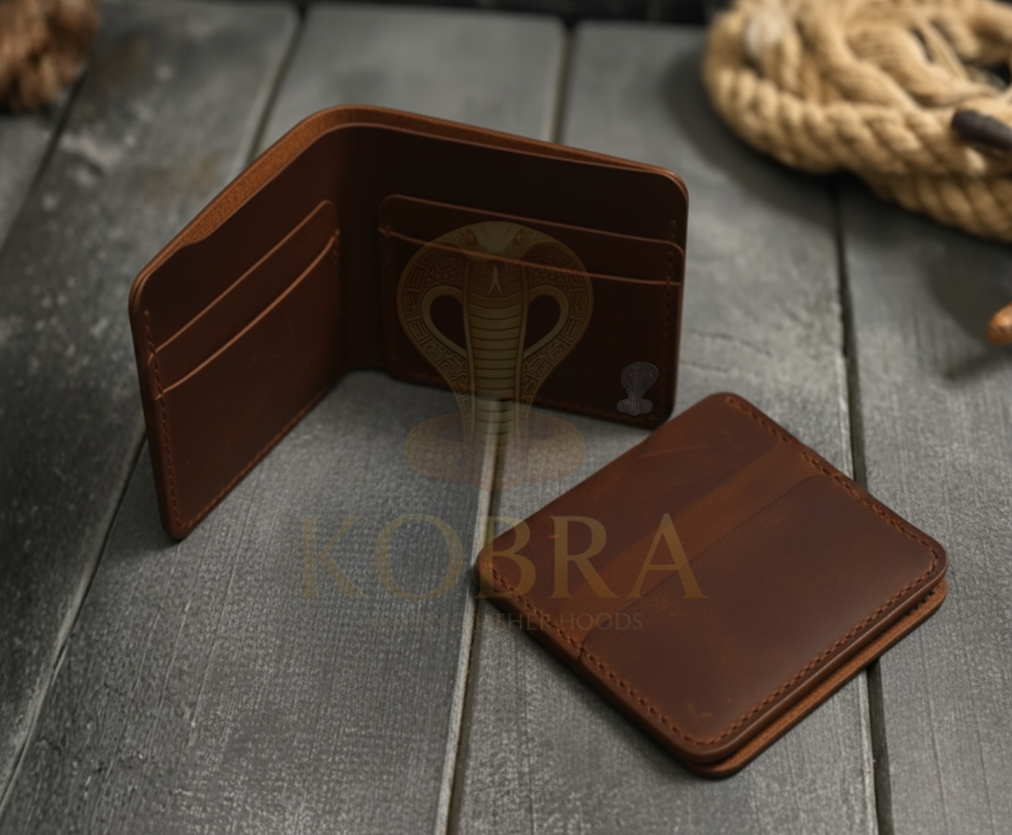 Natural Leather Classic Wallet - Image 2